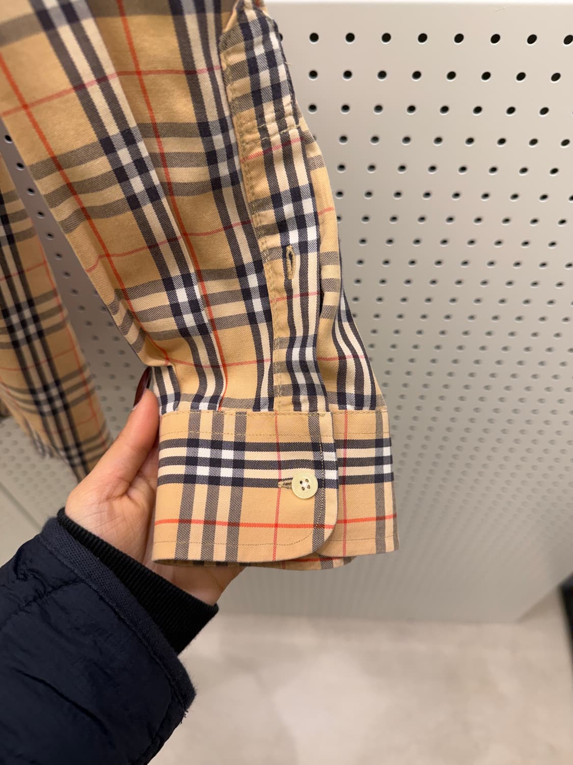 버버리 노바 체크 패턴 빈티지 코튼 셔츠 U1469 상품이미지4