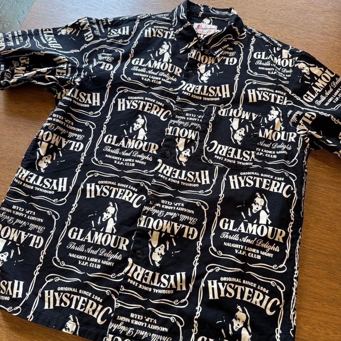 히스테릭글래머 위스키 라벨 스탠드 셔츠 상품이미지6
