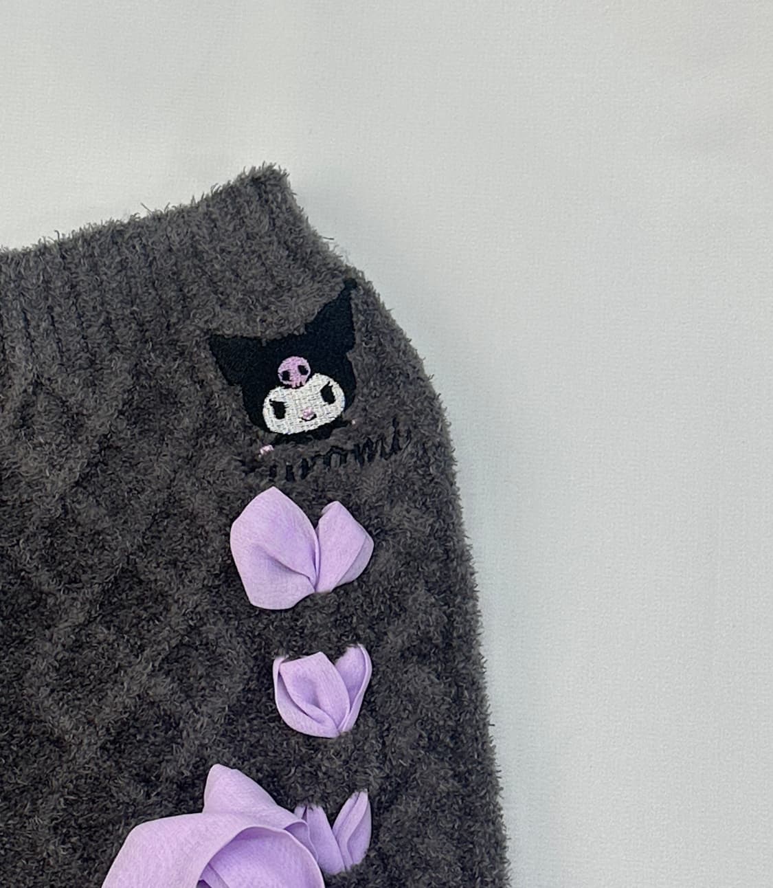 💜쿠로미 폭닥 아일렛 니트 숏 팬츠 💜 퍼플 오네갸루 히메갸루 속바지 상품이미지5