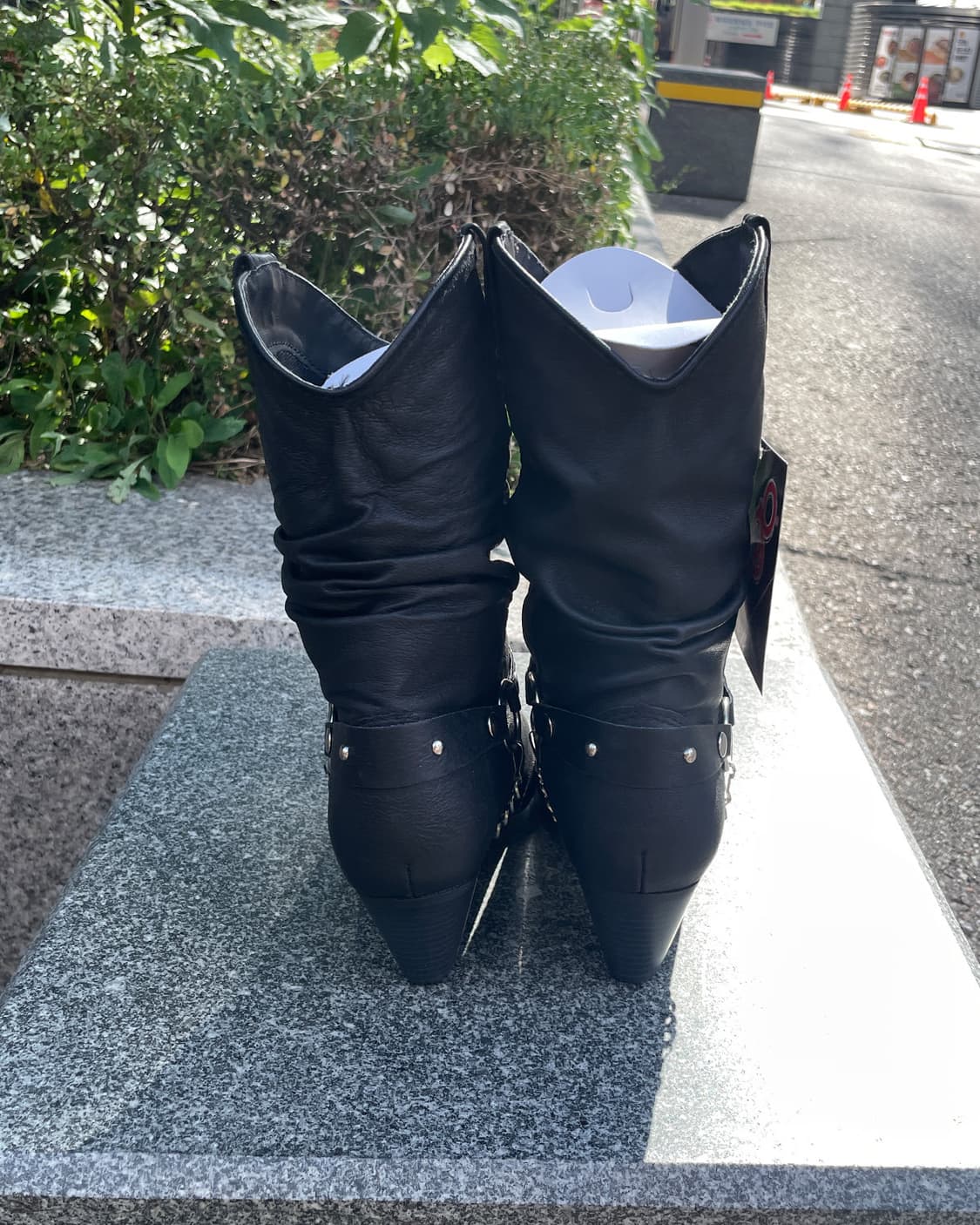 블랙 웨스턴 하네스 바이커 부츠  상품이미지4