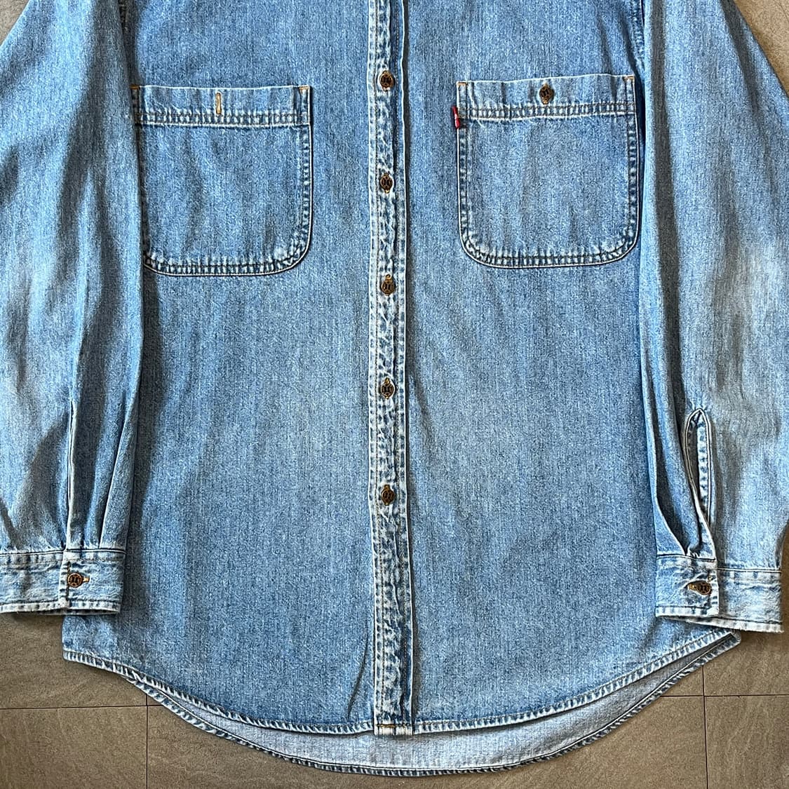 리바이스 정품 데님 청 긴팔 투 포켓 셔츠 상품이미지3