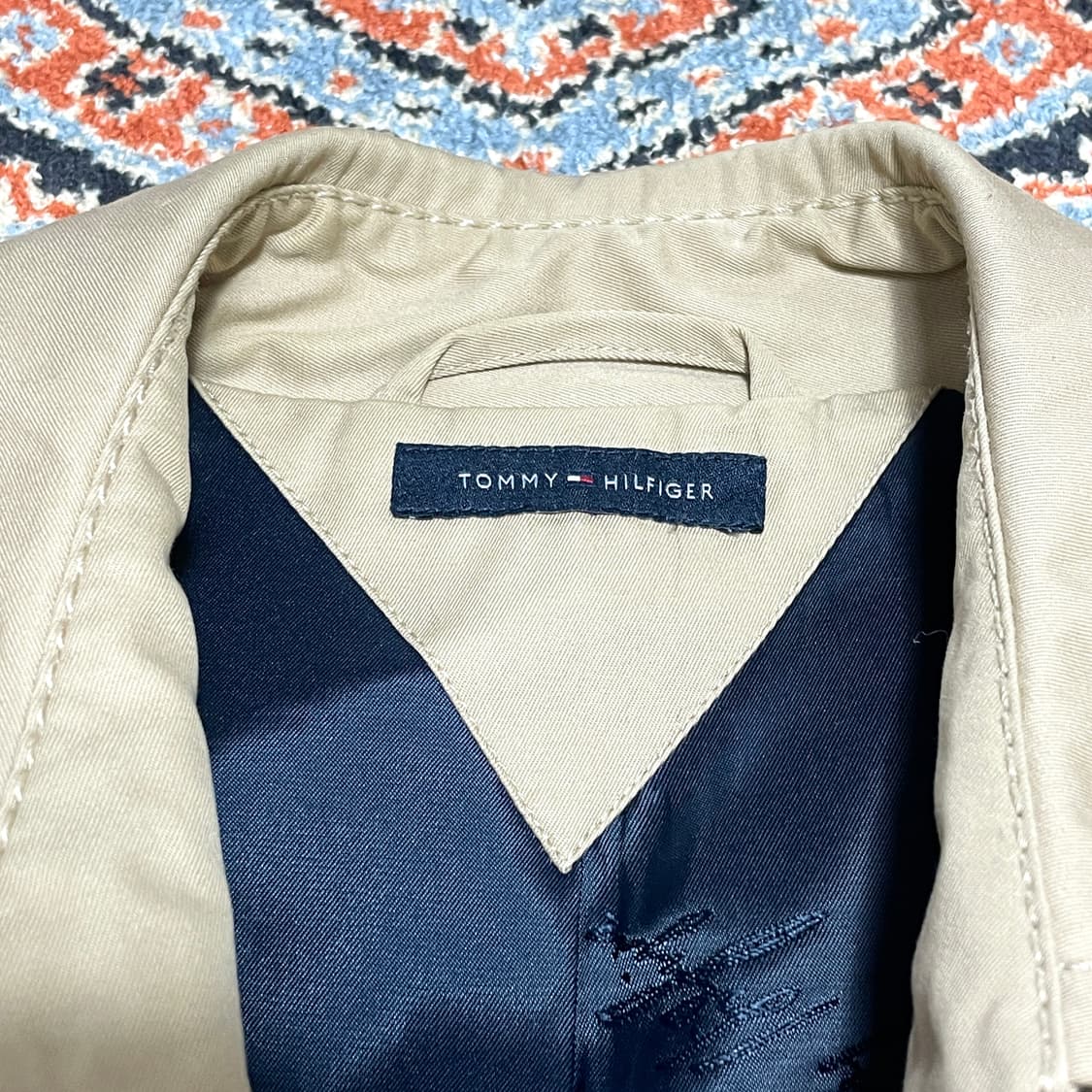 타미힐피거 베이지 더블 롱 트렌치코트 여성M 상품이미지5