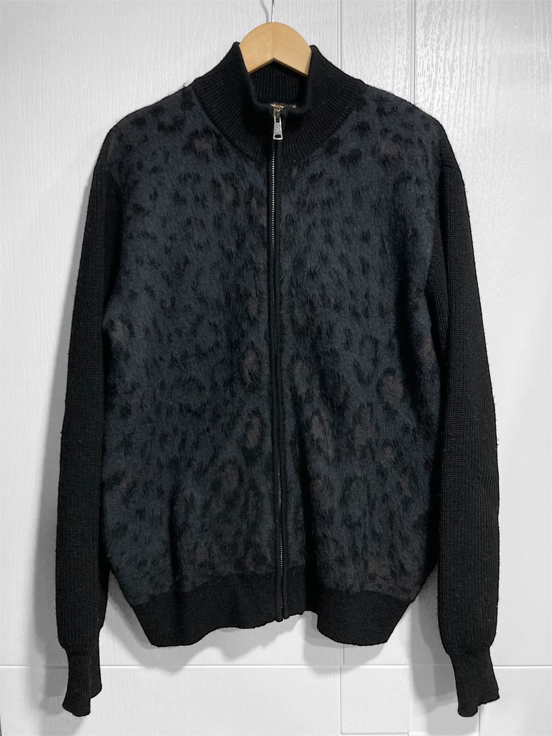 로베르토 까발리 모헤어 레오파드 집업 자켓 상품이미지1