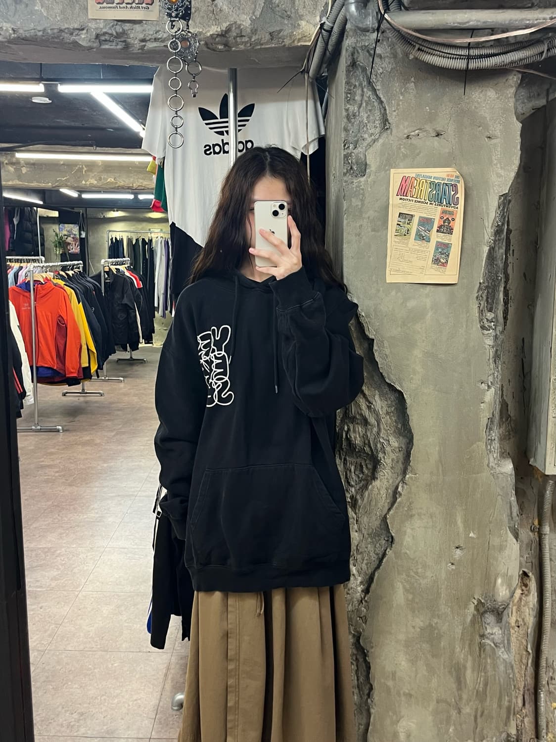 예스아이씨 후드티 블랙 XL #csz2132 상품이미지2