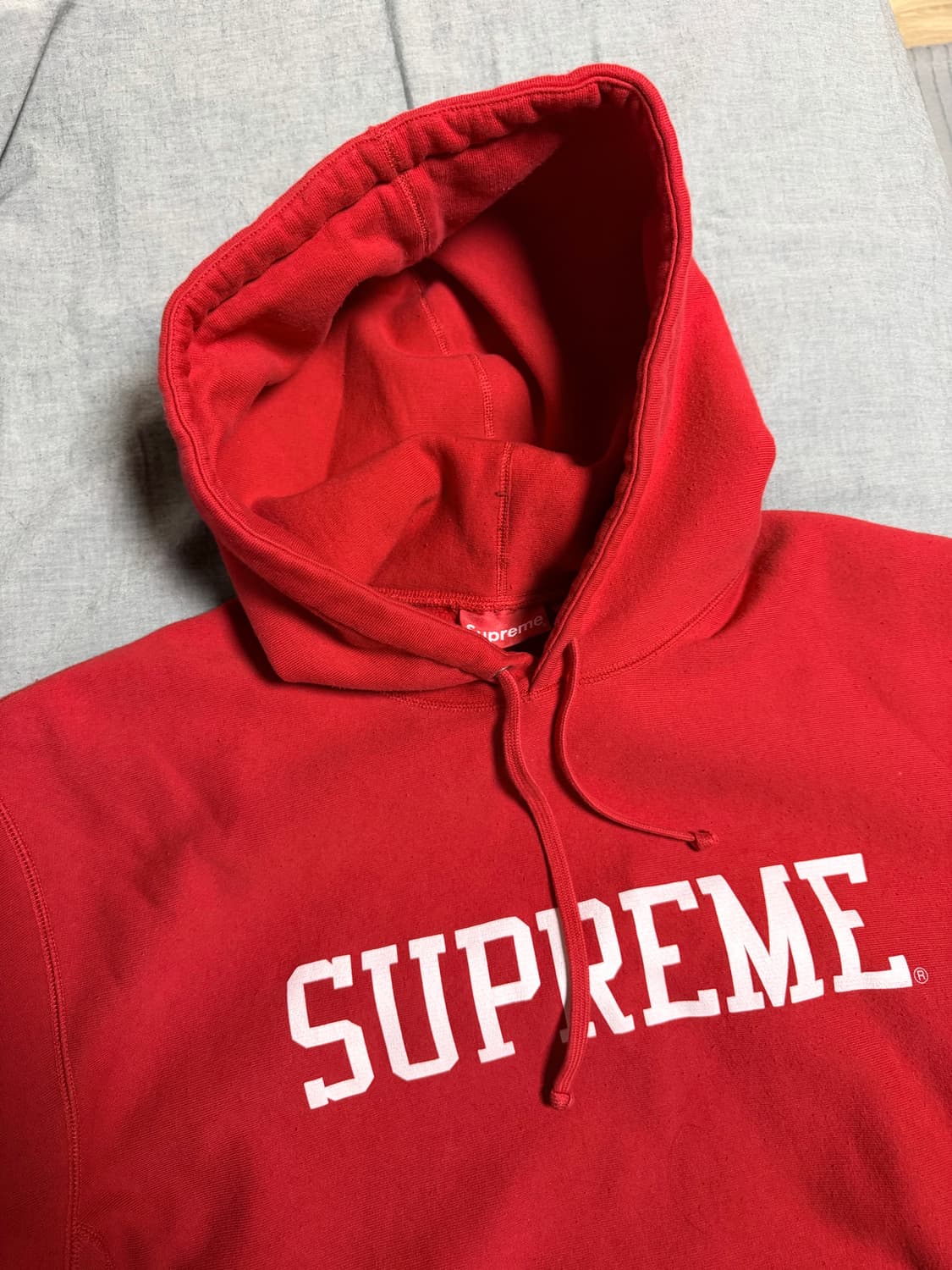 [XL] 슈프림 바시티 후드 레드 상품이미지1