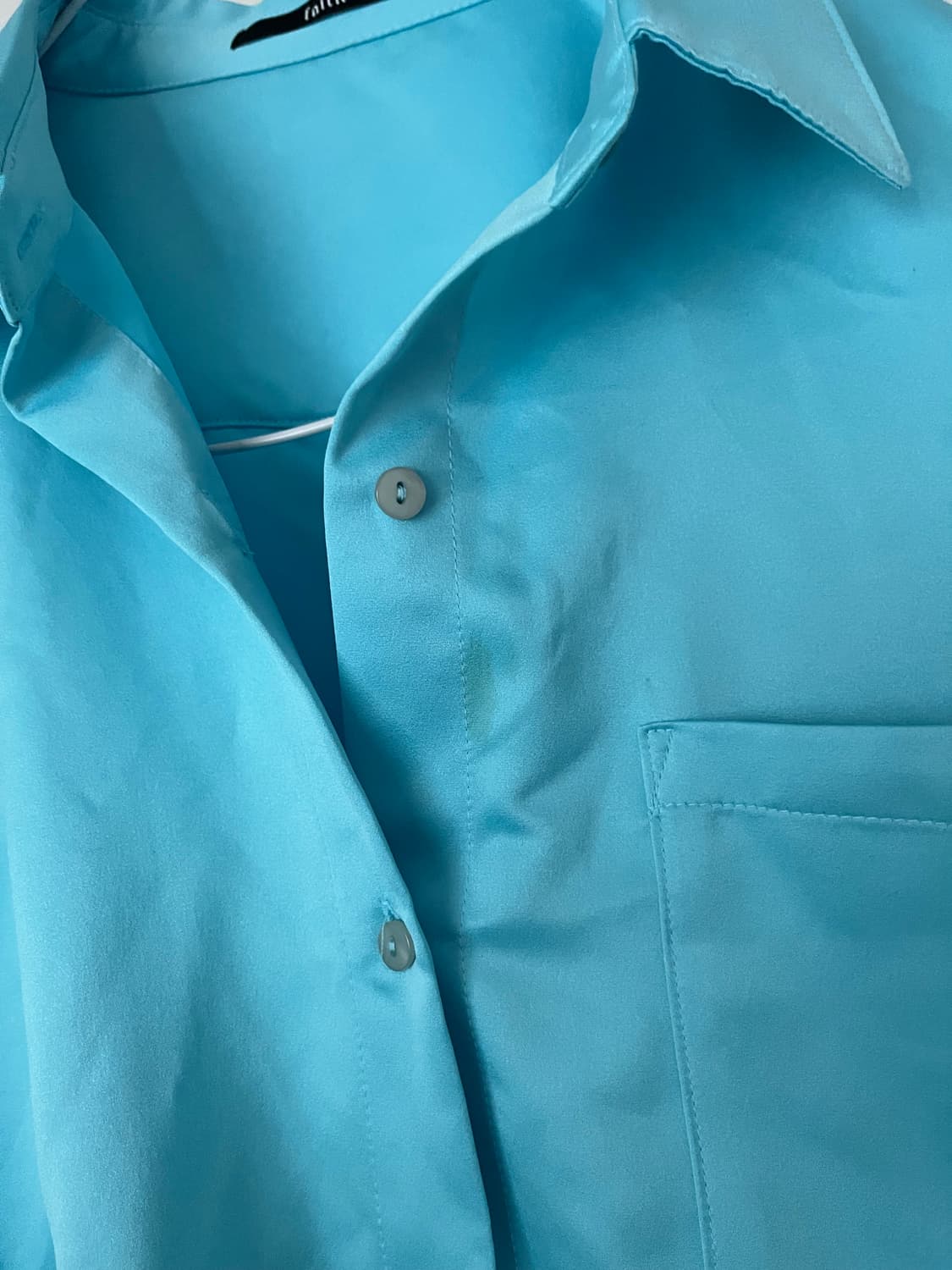 faith tokyo 하늘색 실키 셔츠 상품이미지3