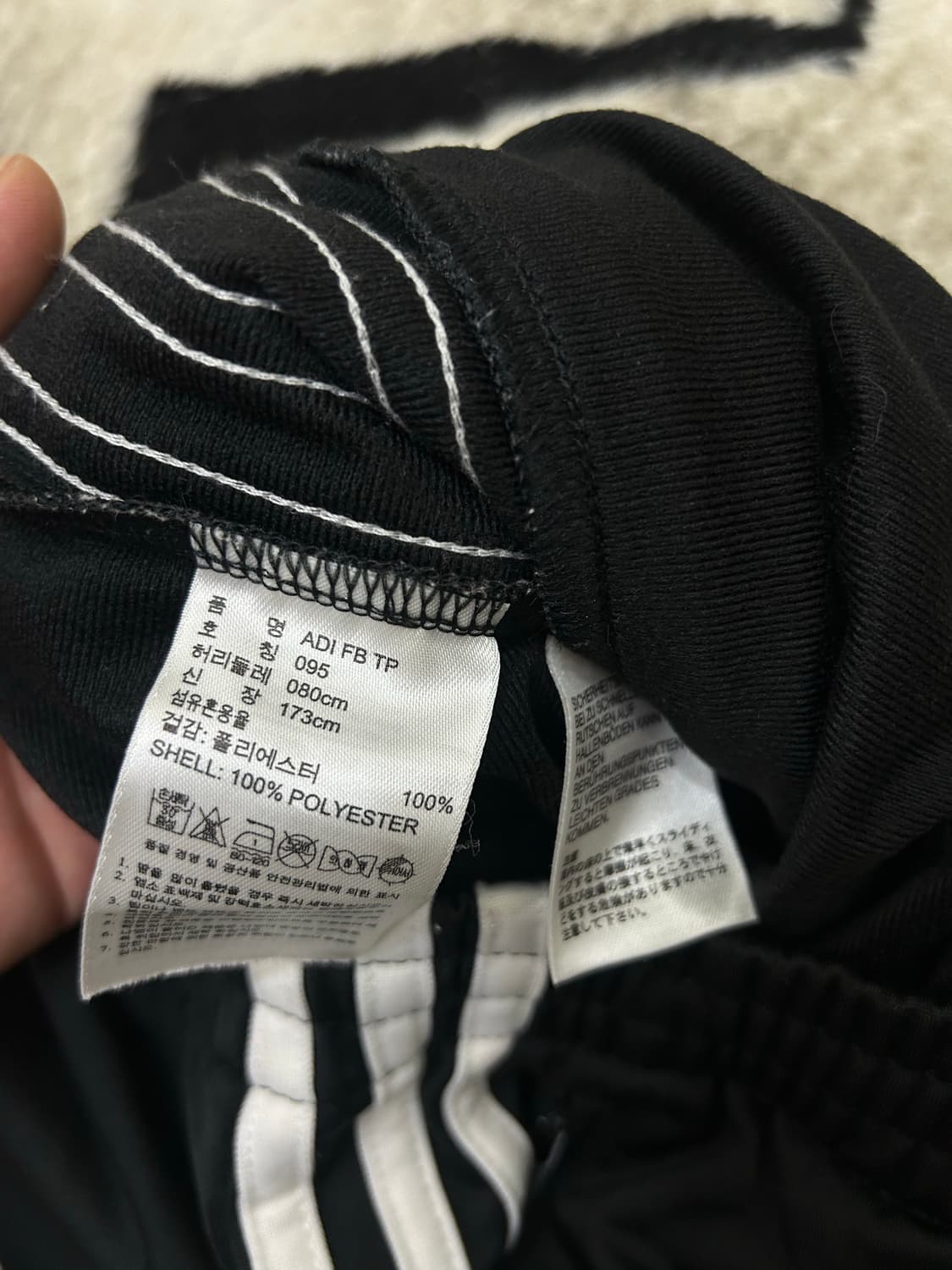 [M]아디다스 파이어버드 트랙 팬츠/블랙 상품이미지5