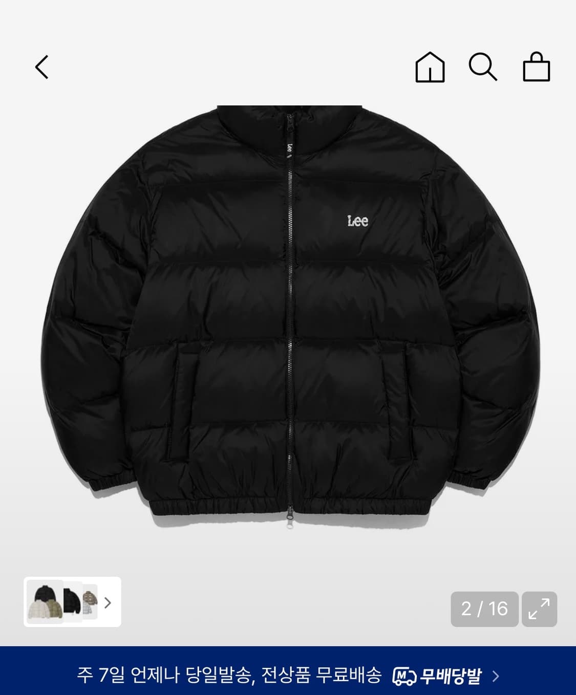 lee 패딩 s 상품이미지1