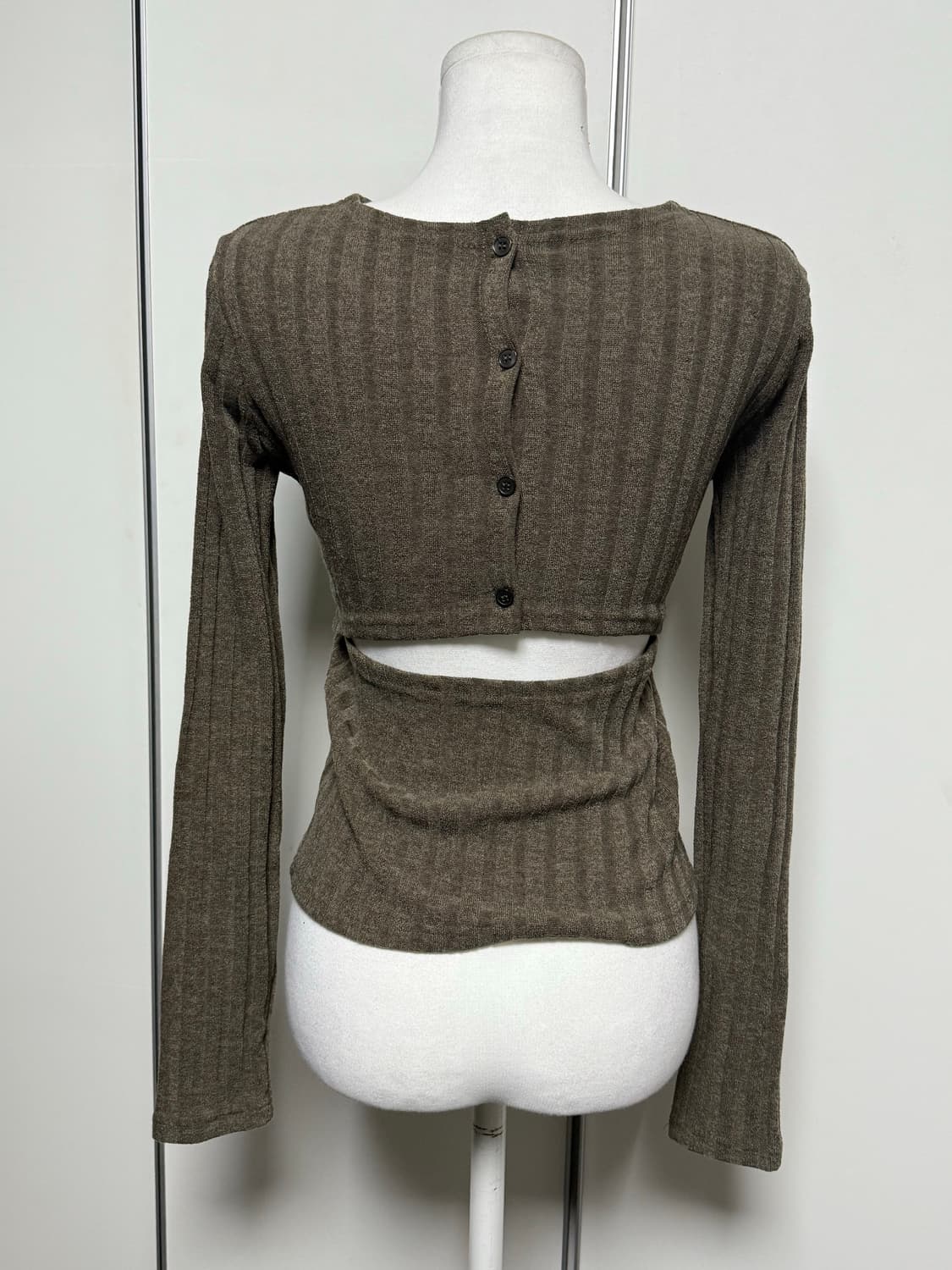 백트임 단추 티  상품이미지1