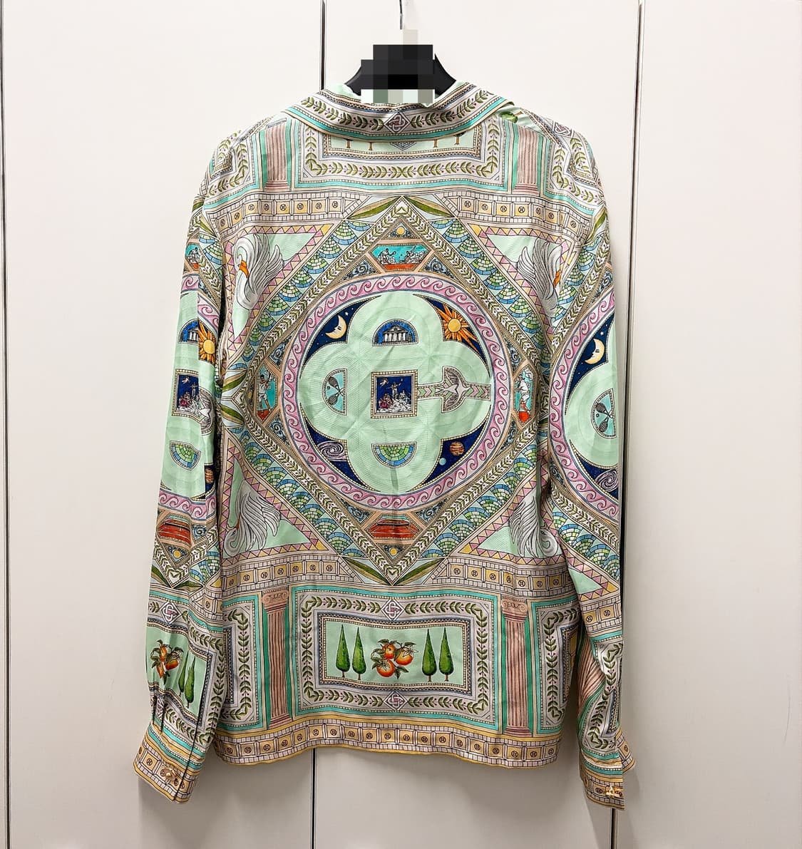 (정품/새상품) 카사블랑카 남성 멀티컬러 실크 트윌 셔츠 상품이미지3