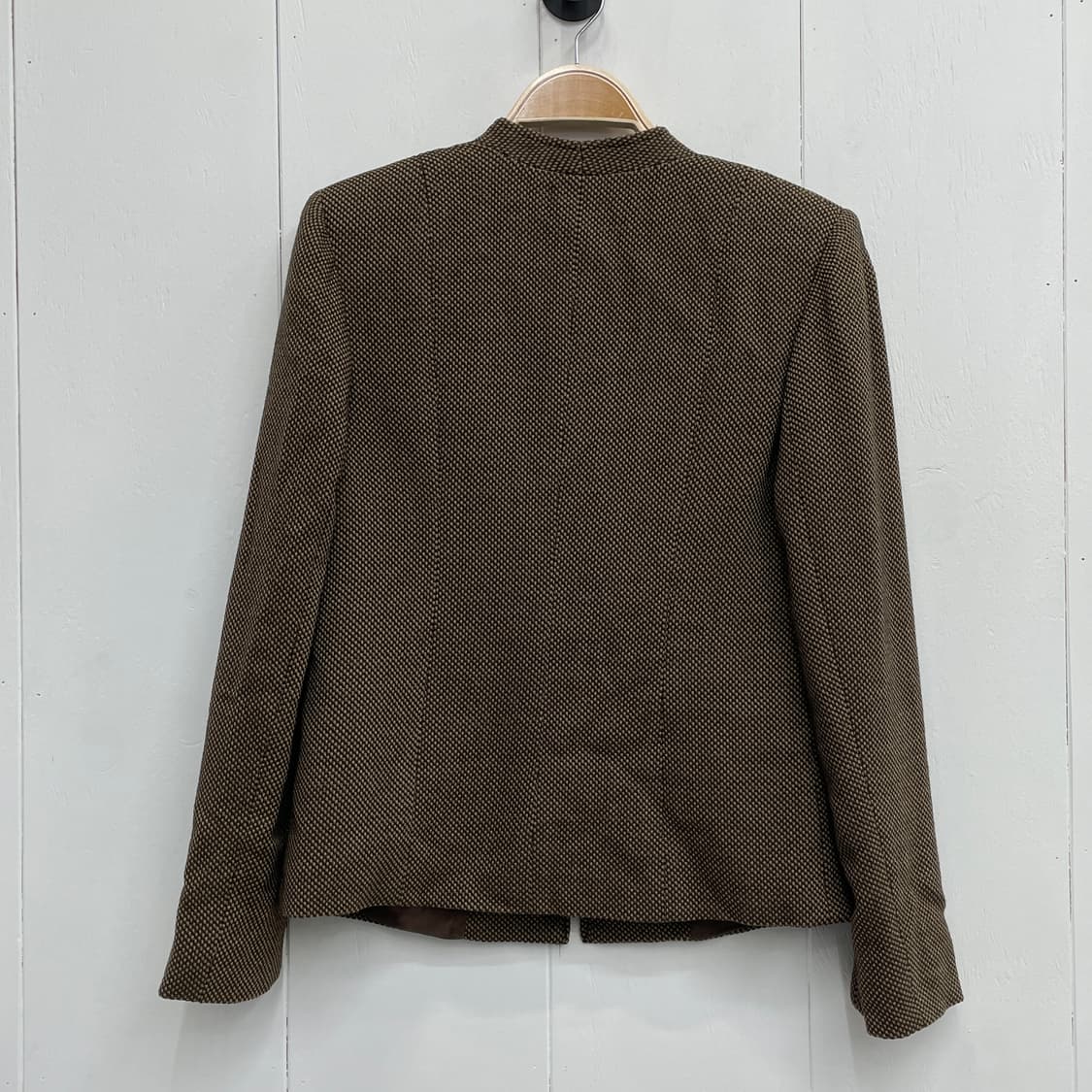 마리나리날디 브라운 패턴 울 100% 집업 자켓 상품이미지9