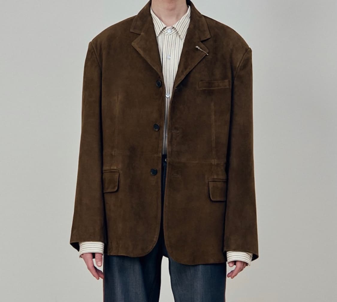 STU 고트 스웨이드 블레이저 상품이미지1