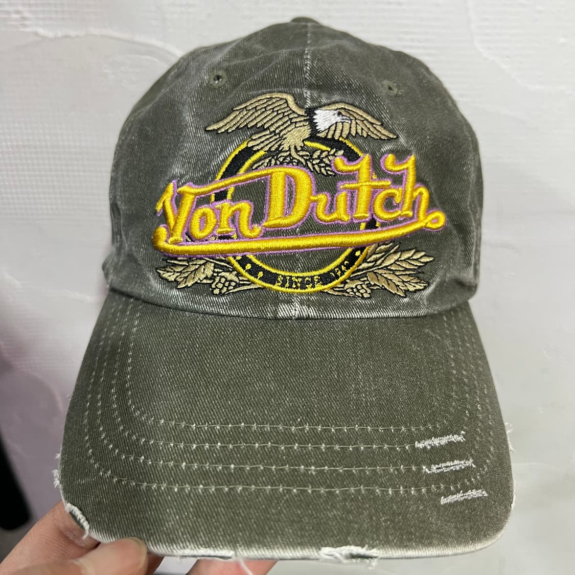  본더치 그런지 자수 볼캡 y16450 상품이미지6