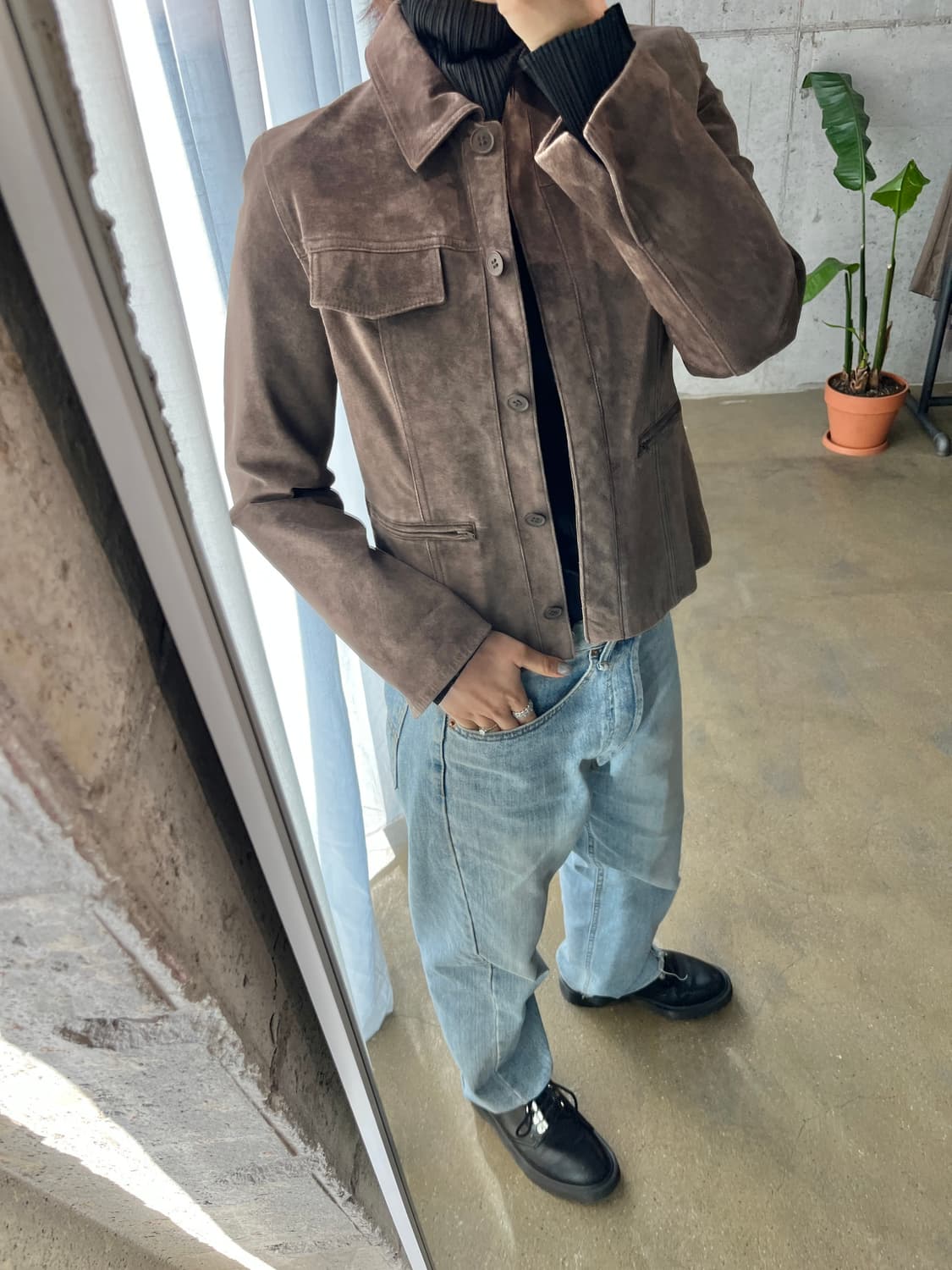 Bellucci 리얼 돈피 스웨이드 자켓 상품이미지3