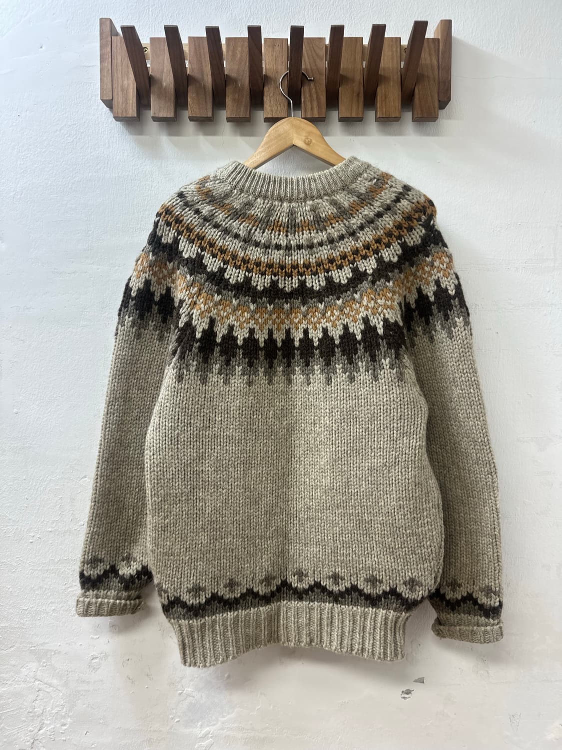 일본빈티지 울100% 노르딕 스웨터 니트  상품이미지3