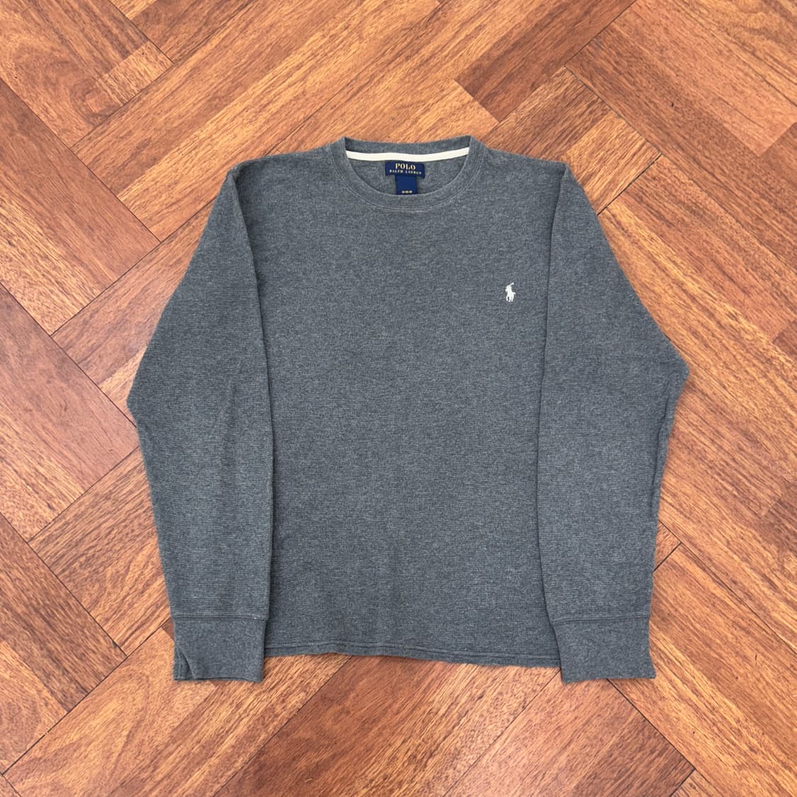 M 폴로 랄프로렌 와플 라운드 쭉티 긴팔 티셔츠  상품이미지1