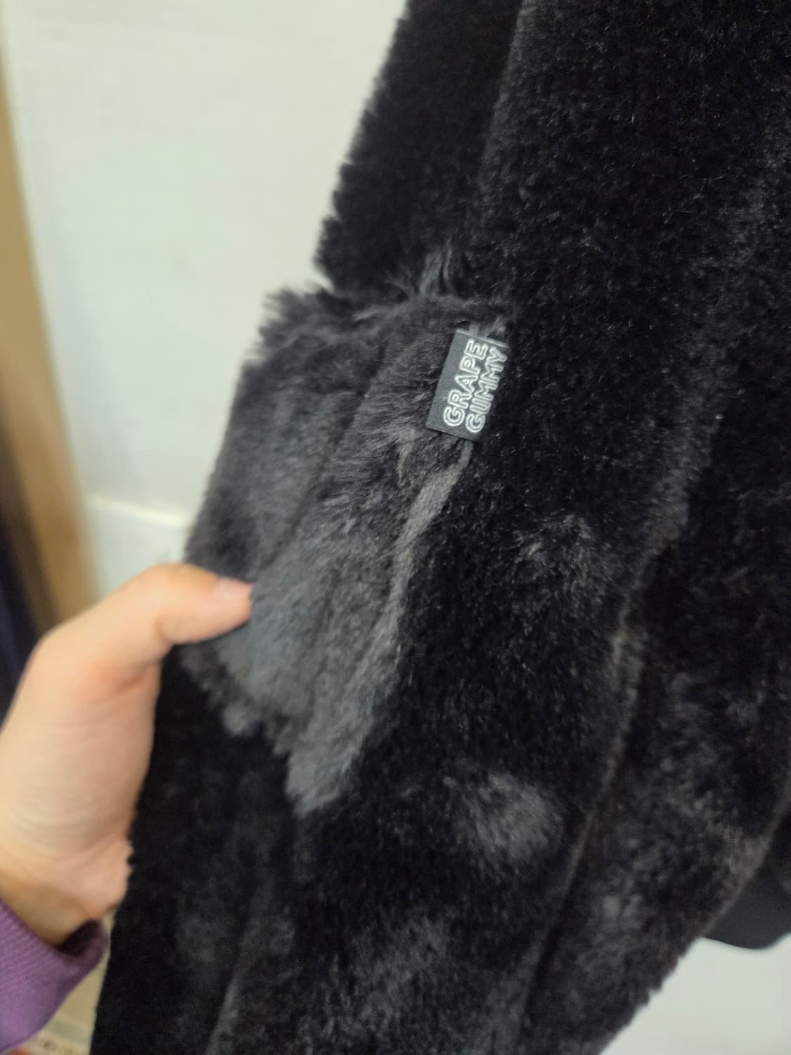 어피스 오브 케이크 빅로고 퍼 리버시블 항공자켓 L xl 상품이미지5