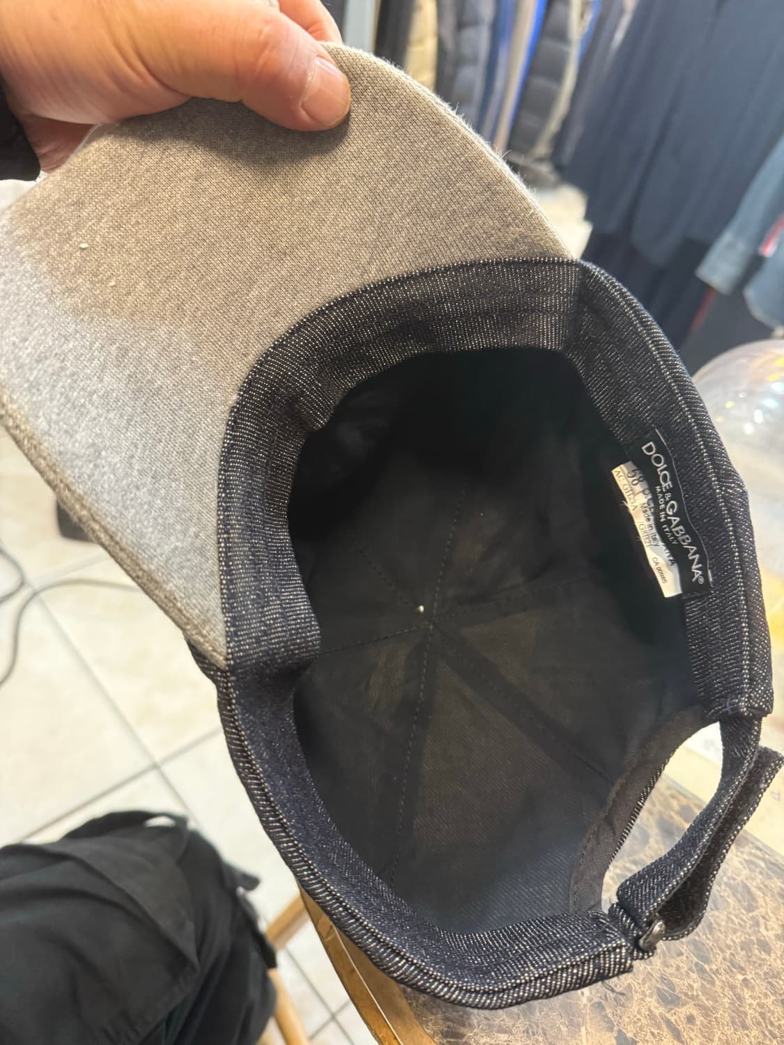 58 정품 돌체앤가바나  데님 볼캡 팝니다 상품이미지6