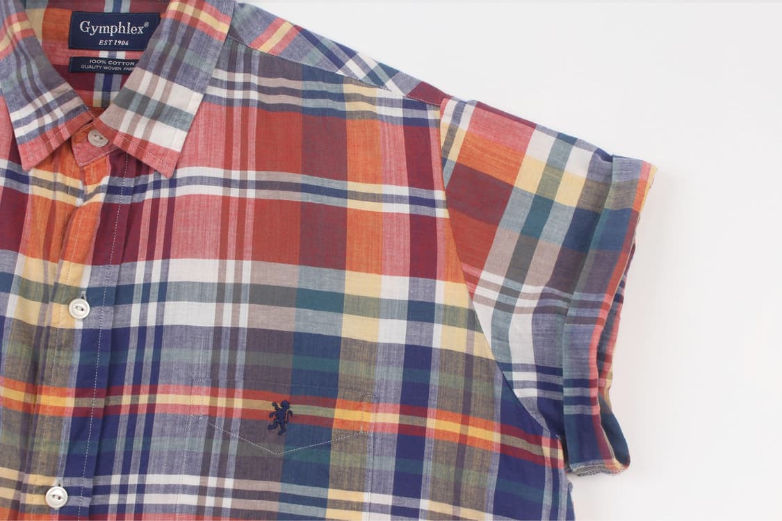 GYMPHLEX Madras Check Shirt 상품이미지4
