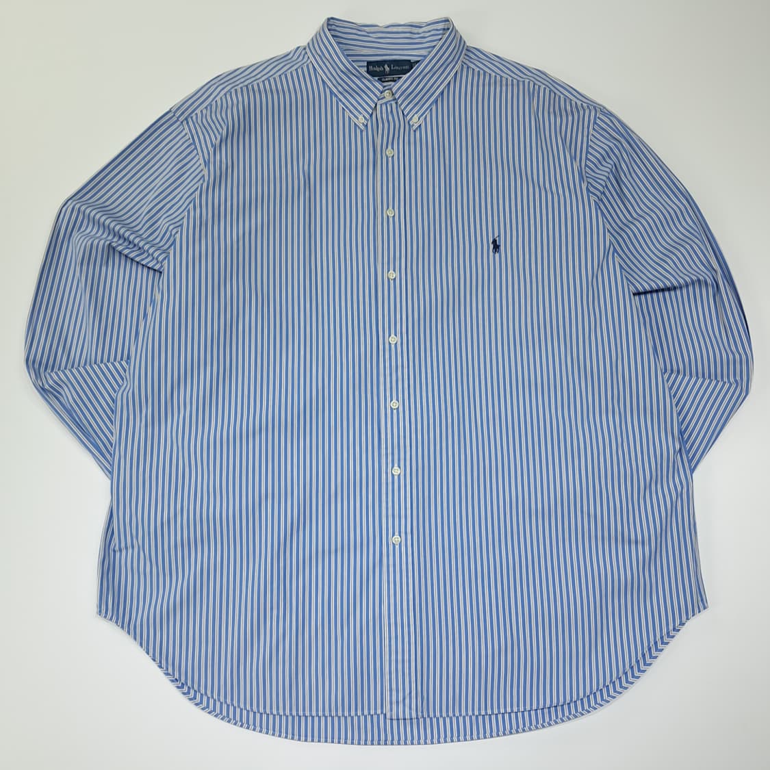 CL295 4XL 폴로 00s 뱅갈스트라이프 블루 셔츠 남방 상품이미지1