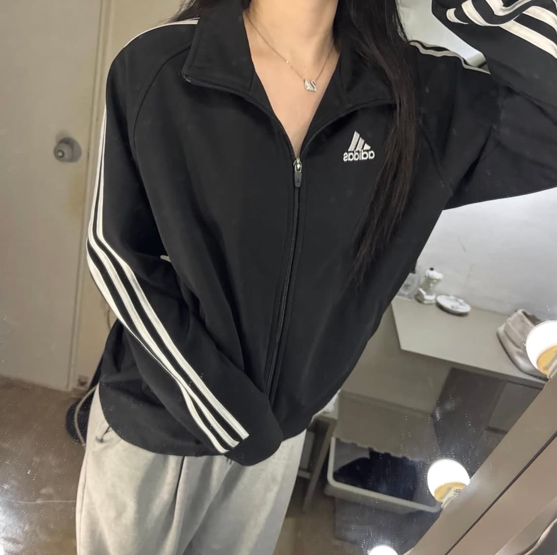 아디다스 삼선 로고 트랙탑져지 상품이미지2