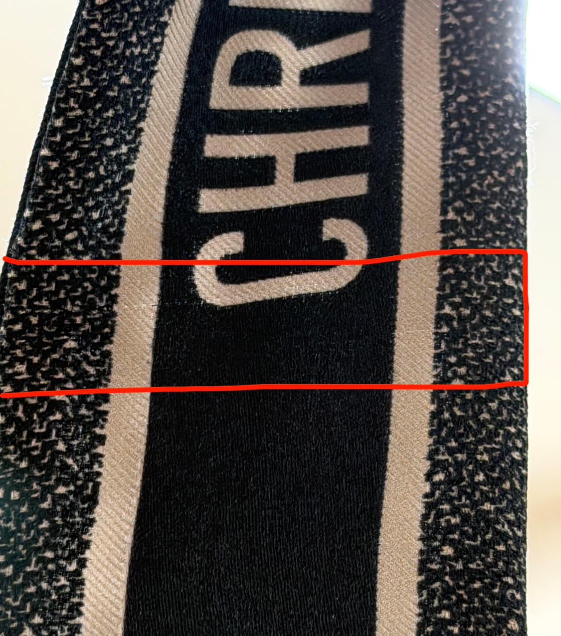 디올 오블리크 미차 스카프 실크 트윌 네이비 블루 상품이미지3