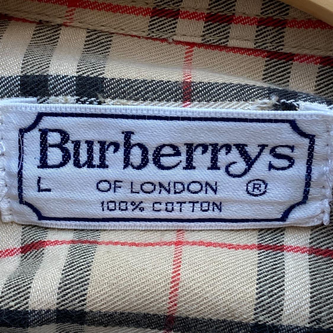 버버리 90s 베이지 노바 체크 셔츠 상품이미지8