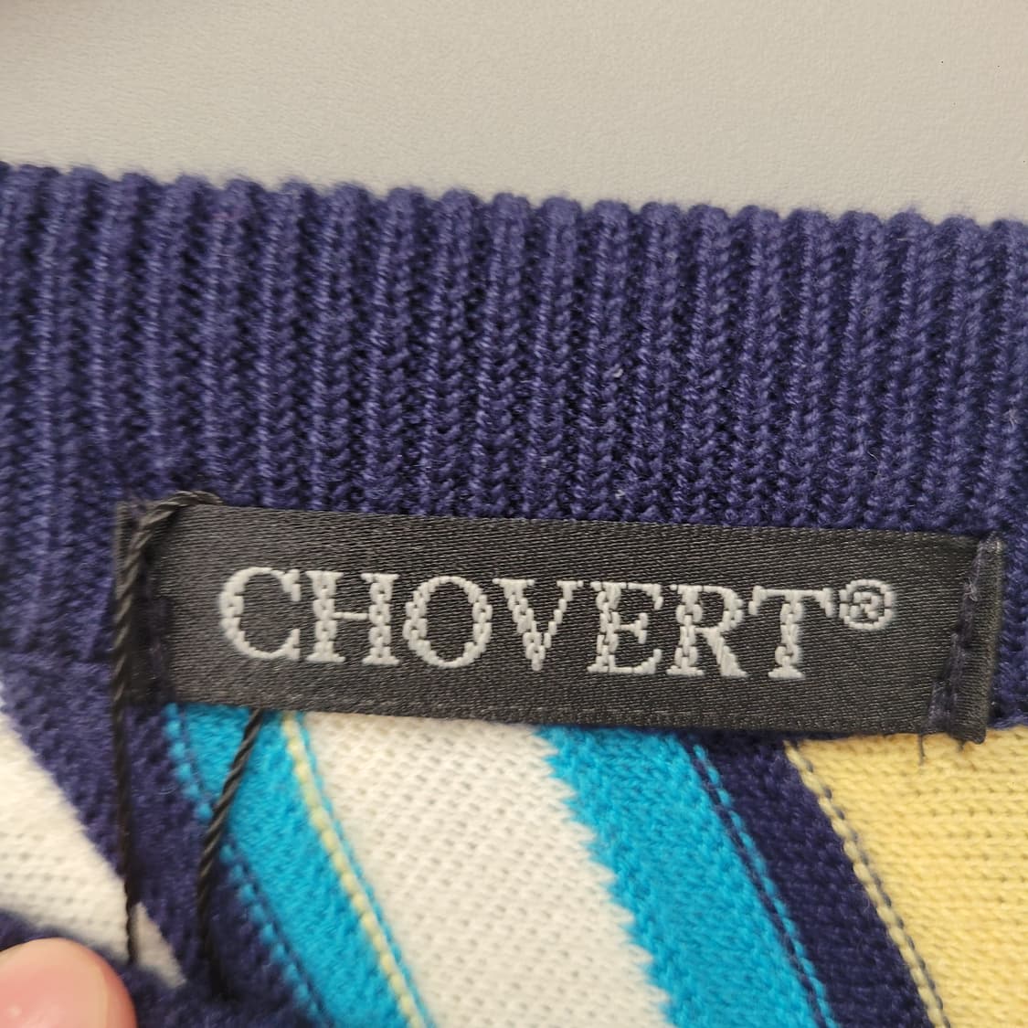 Chovert 쿠지패턴 케이블 니트 상품이미지4
