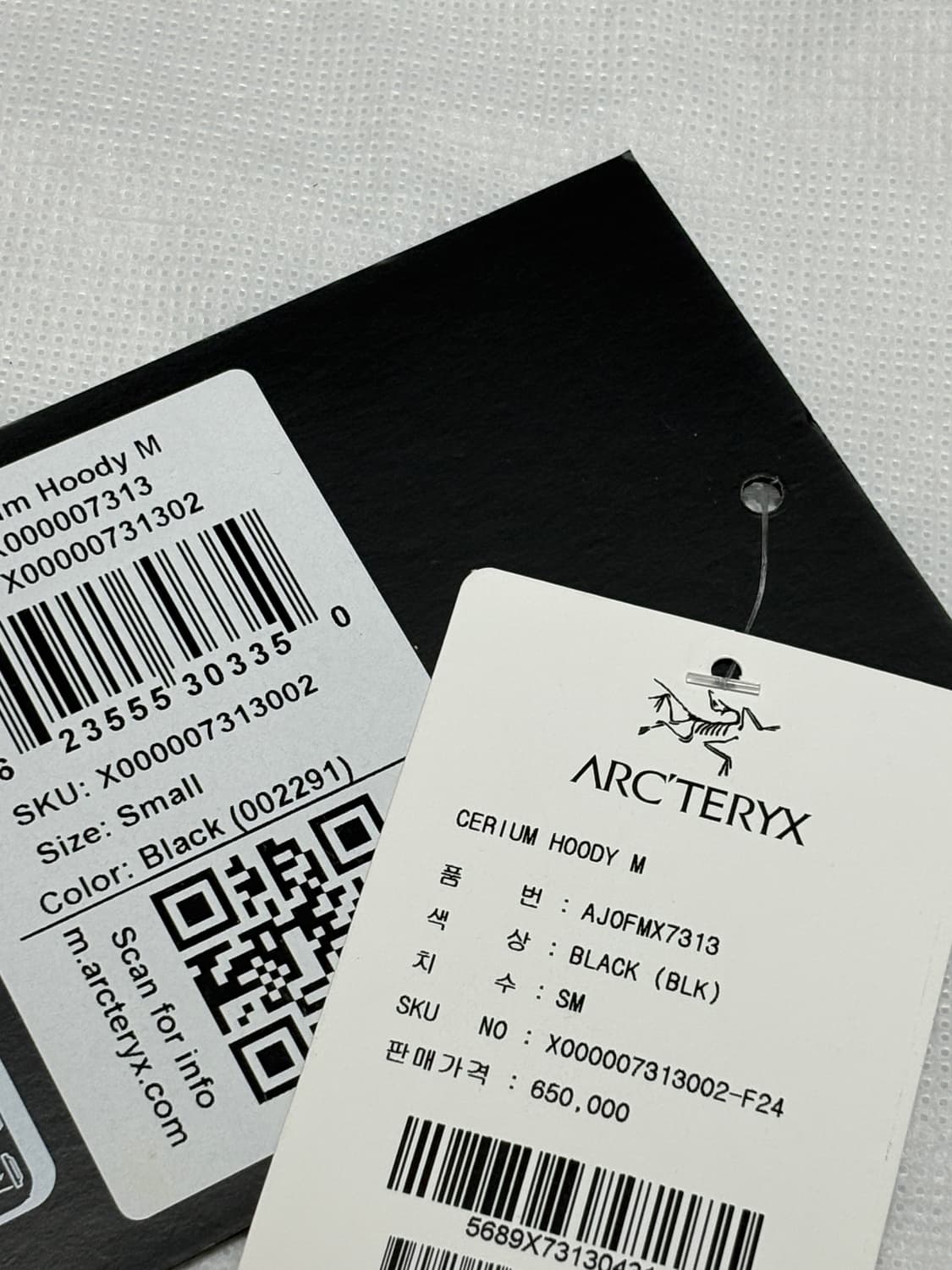 아크테릭스 세륨 후디 블랙 s 상품이미지4