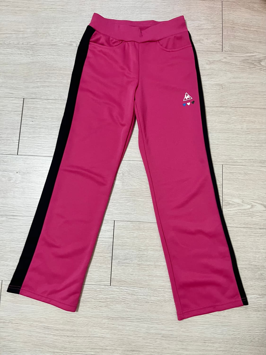 르꼬끄 일본빈티지 핑크블랙 트레이닝 바지 상품이미지1