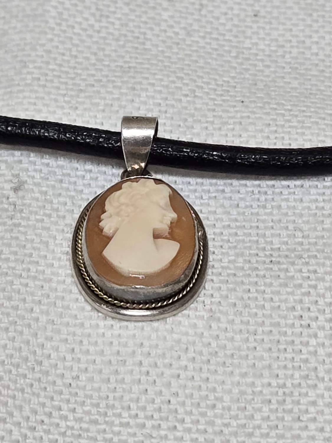 빈티지 카메오 펜던트 925 실버 이태리체인 상품이미지9