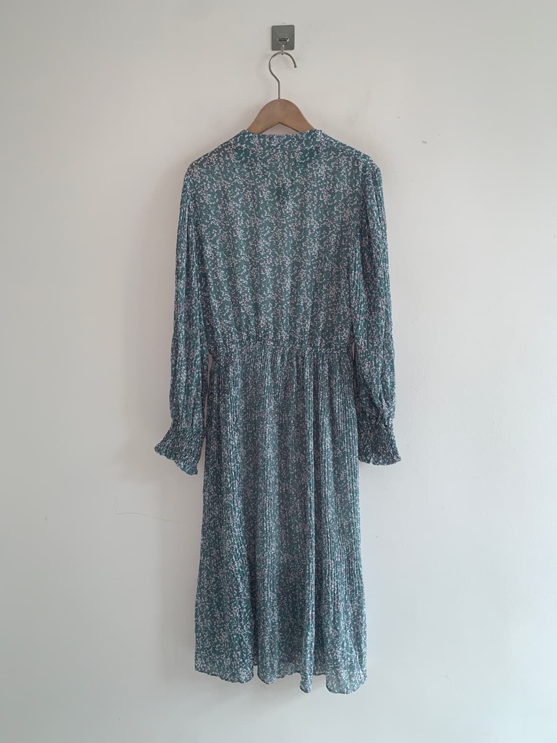 Floret ribbon pleats dress 상품이미지6