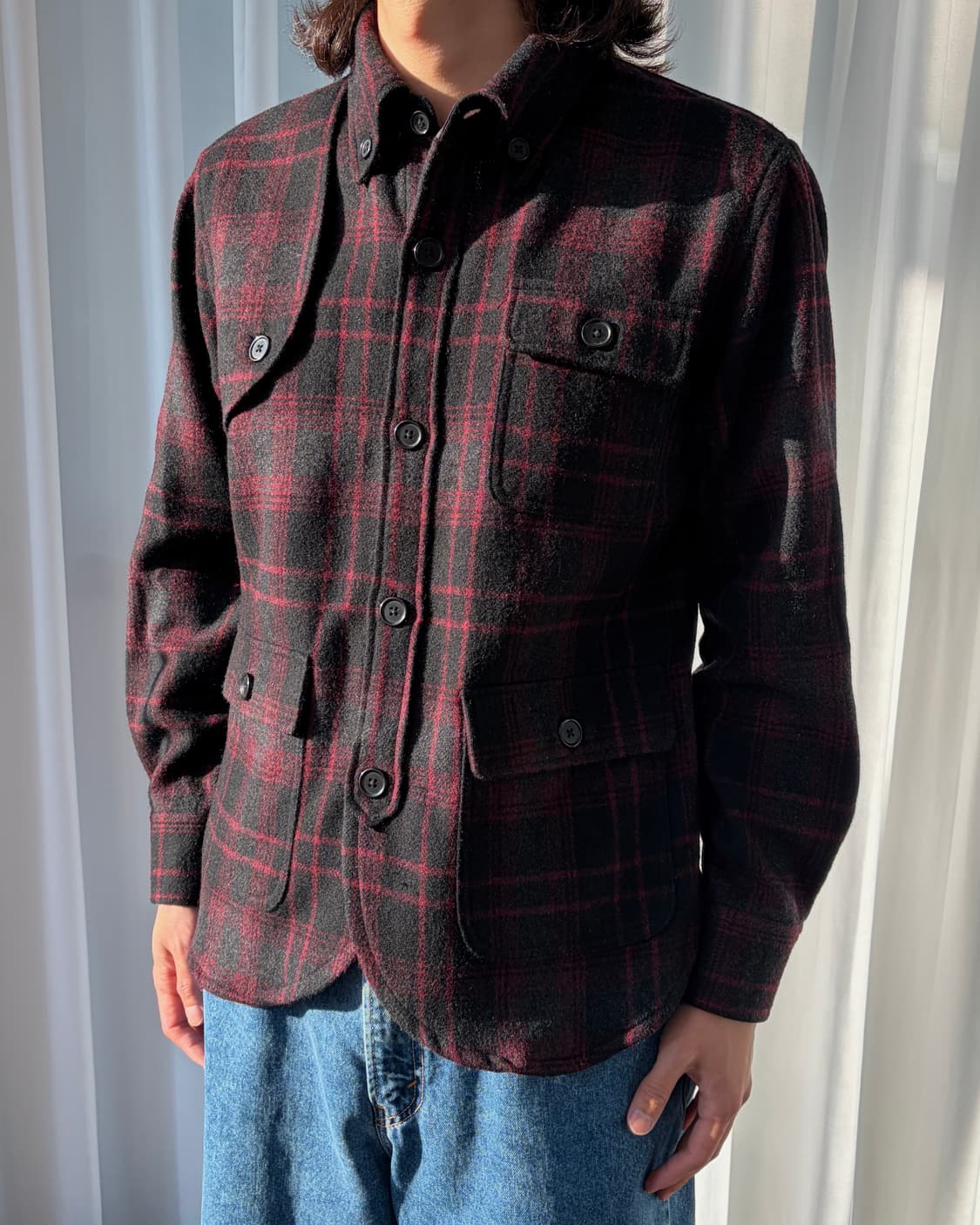 [L]페로우즈 Pherrow's 헌팅 울 셔츠 자켓 상품이미지3