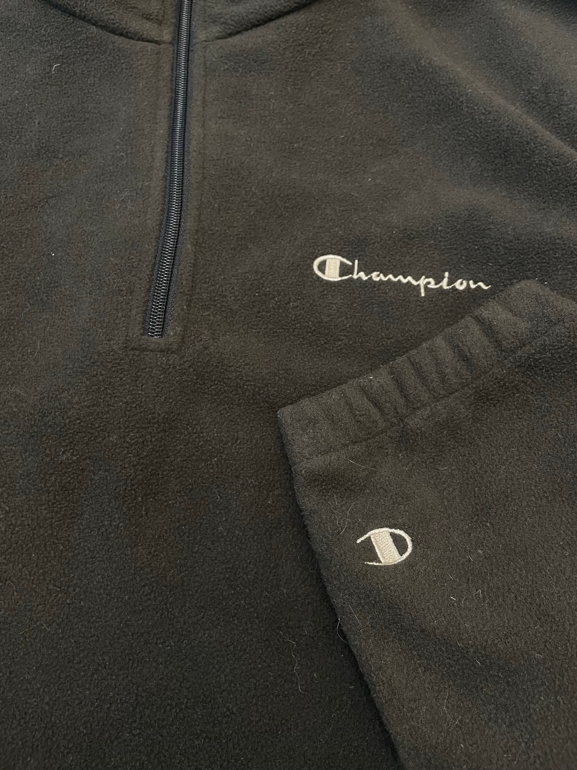 챔피온(champion) 반집업 플리스 다크브라운 상품이미지5