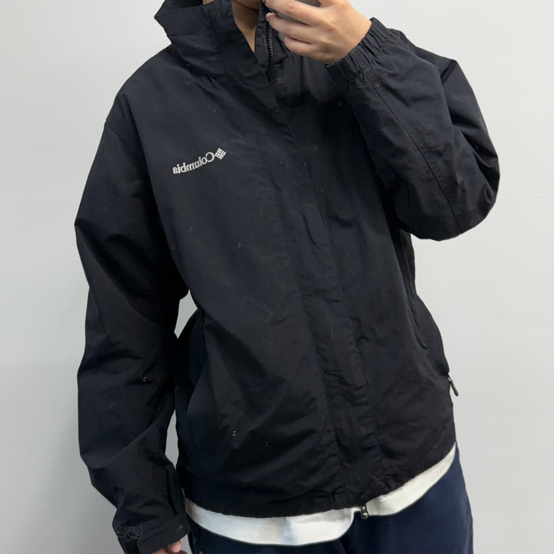[L] 컬럼비아 블랙 집업 자켓 상품이미지2