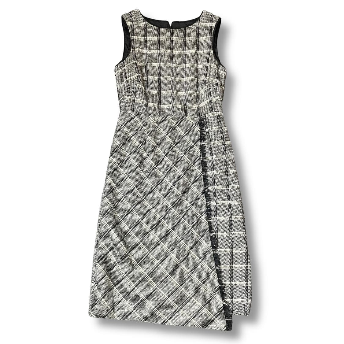 로라애슐리 민소매 헤링본 울 롱 원피스 상품이미지1