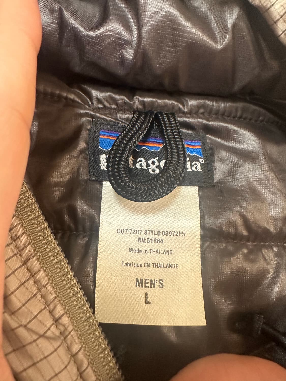 (L)파타고니아 빈티지 퍼프볼 패딩 푸퍼 패턴후드 상품이미지3