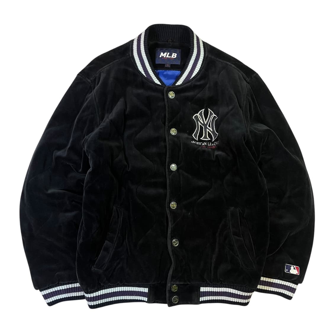 MLB 엠엘비 뉴욕양키스 벨벳 스타디움 자켓 상품이미지1