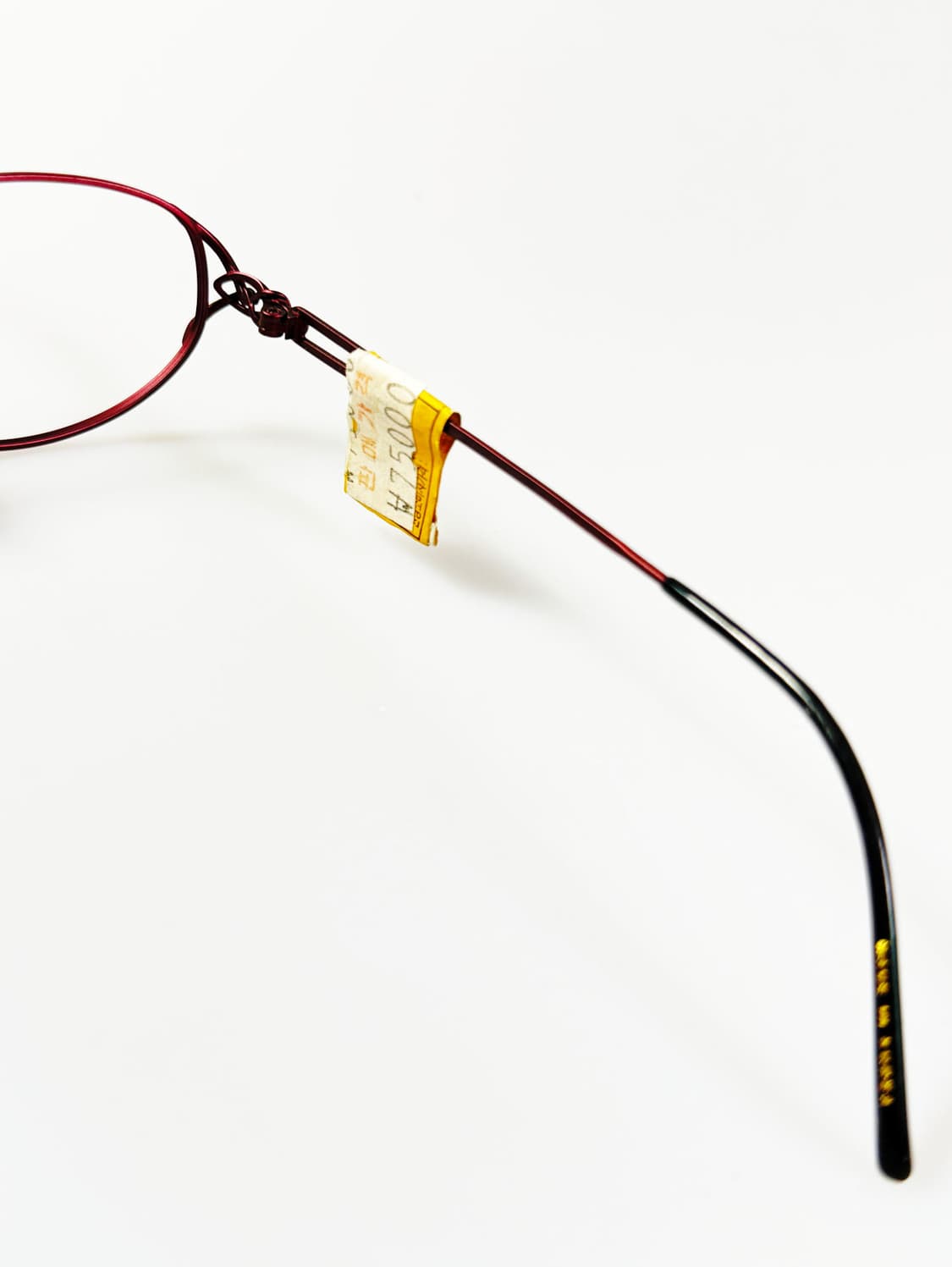 BRUNO PATINI 슬림 오벌 버건디 메탈 빈티지 안경 상품이미지6