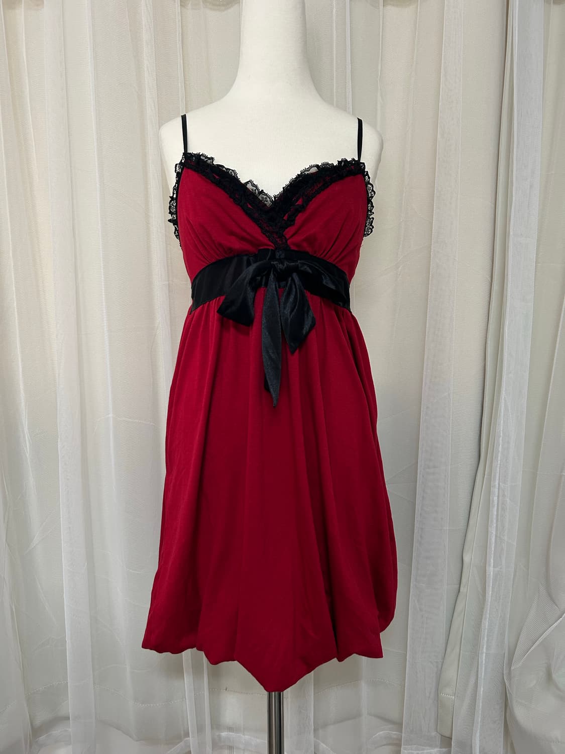 고스 고딕 섹시 란제리 더블레이스 슬립원피스 상품이미지1