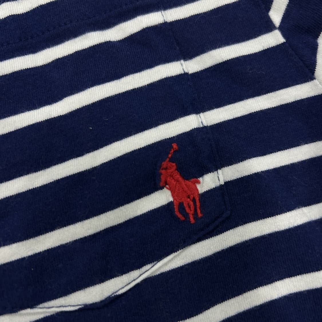 폴로 랄프로렌 스트라이프 긴팔티 실측 s 상품이미지3