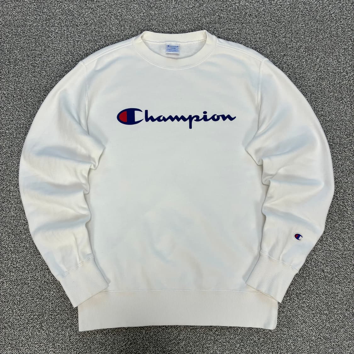 <챔피온 빅 로고 화이트 맨투맨> No.1532 상품이미지3
