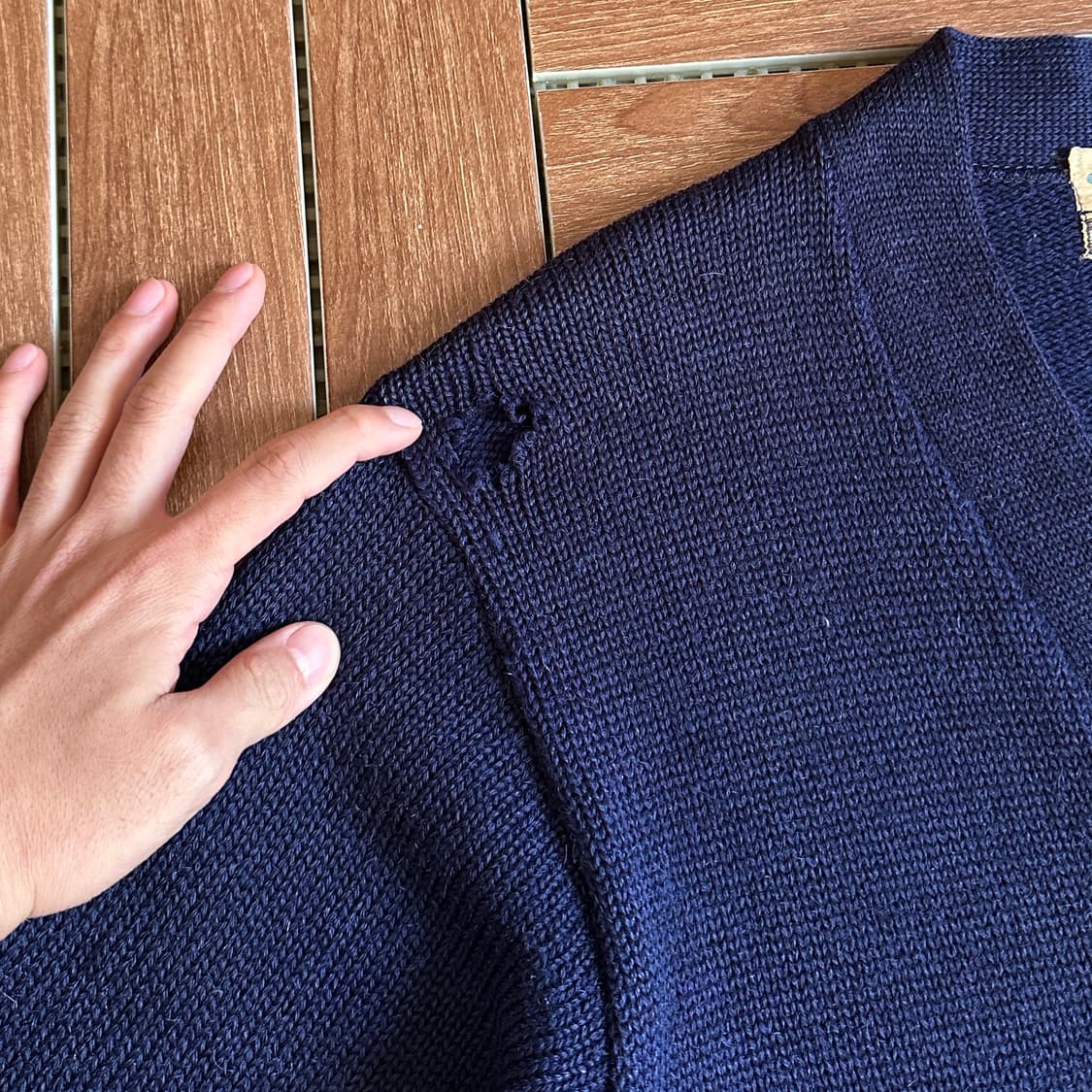 50‘s Hubbard’s wool letterman cardigan 상품이미지7