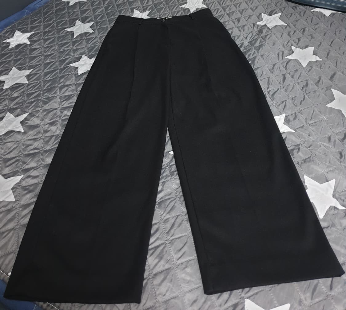 SIYAZU 혜비트윌 원턱 와이드 슬랙스 블랙 (M) 상품이미지1