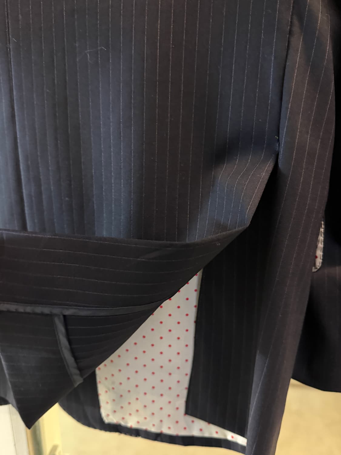 Jean Pablo 로로 피아나 울 스트라이프 블레이저 L 상품이미지9