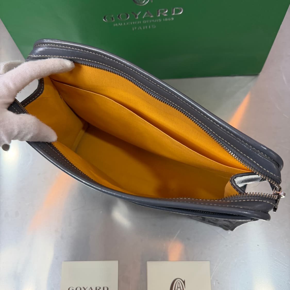 [리오브] 고야드 스페셜 그레이 쥬방스 GM 클러치 상품이미지4