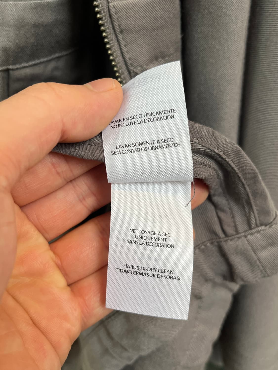 Armani Exchange 코튼 후드 집업 판초 S 상품이미지7