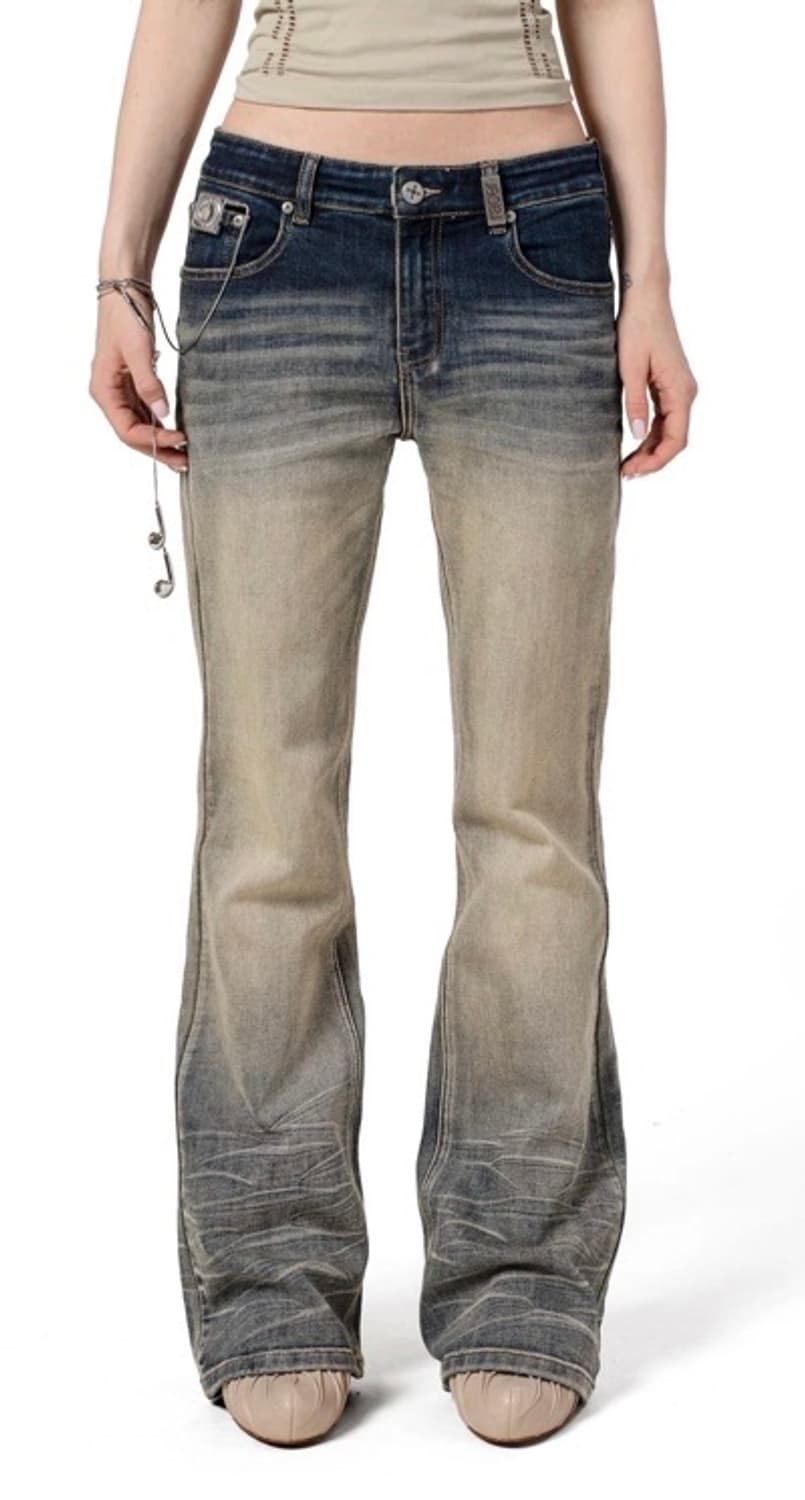 레이서 부츠컷 페이드 데님 BOOTCUT FADE DENIM 604서비스 상품이미지4