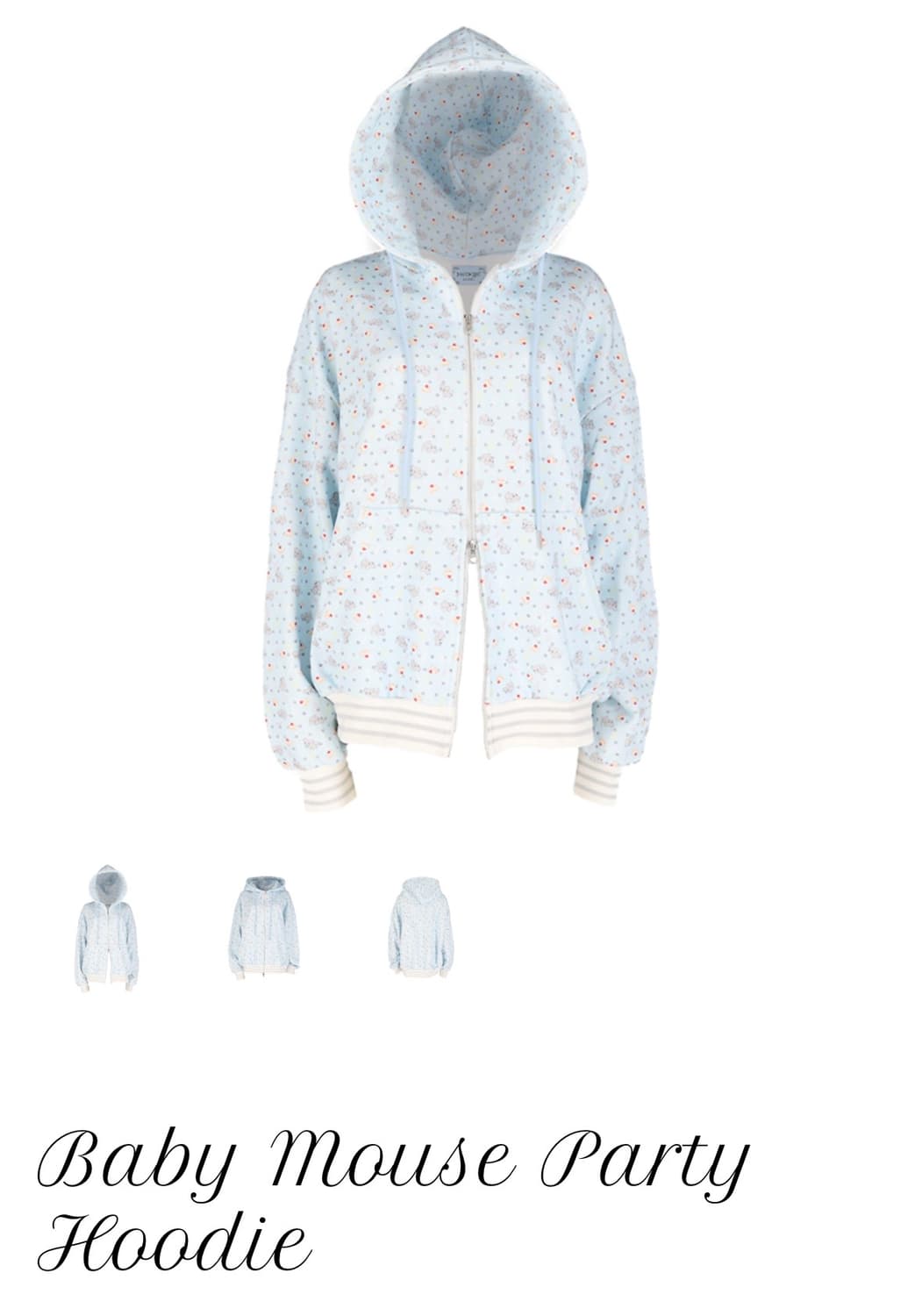 혼쿄 honkyo Baby Mouse Party Hoodie 후드집업 상품이미지1