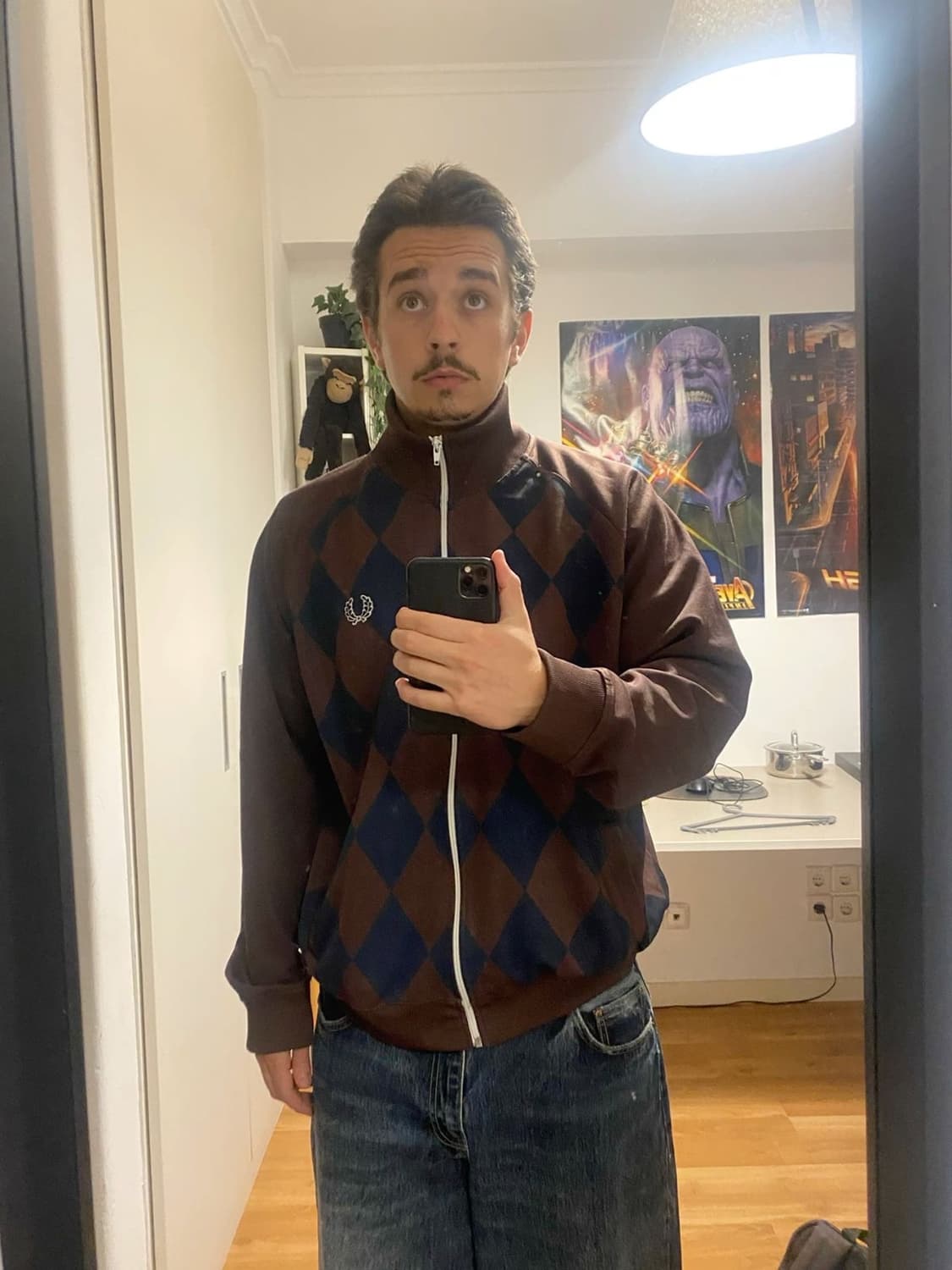 프레드페리 아가일 트랙탑 져지 자켓 상품이미지2